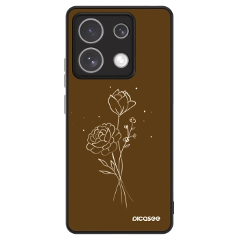 Picasee ULTIMATE CASE na Xiaomi Redmi Note 13 5G - Brown flowers