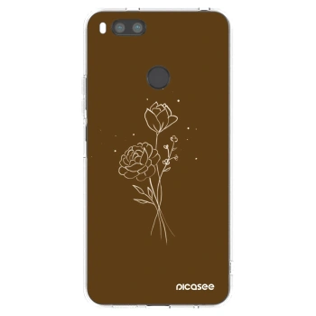 Etui na Xiaomi Mi A1 Global - Brown flowers