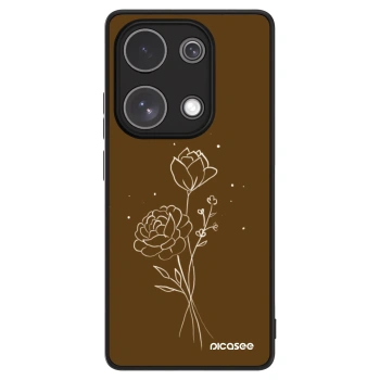 Picasee ULTIMATE CASE na Xiaomi Redmi Note 13 Pro 4G - Brown flowers