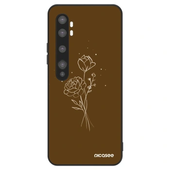 Etui na Xiaomi Mi Note 10 (Pro) - Brown flowers