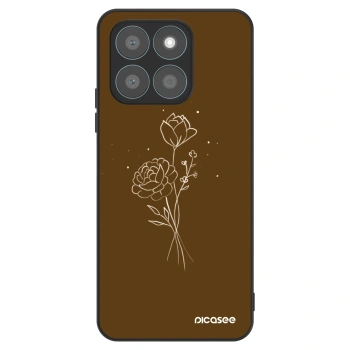 Etui na Honor X8b - Brown flowers
