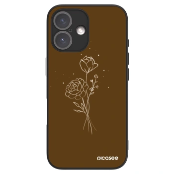 Picasee ULTIMATE CASE na Apple iPhone 16 - Brown flowers