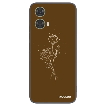Etui na Motorola Moto G24 - Brown flowers