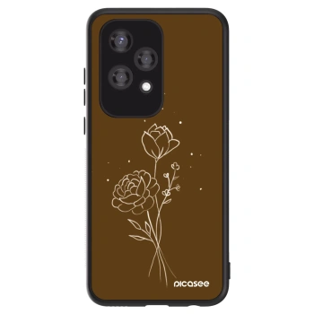 Etui na Honor 200 Lite - Brown flowers