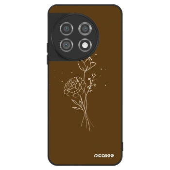 Etui na OnePlus 11 5G - Brown flowers