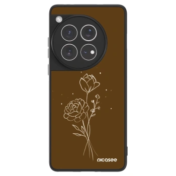 Picasee ULTIMATE CASE na OnePlus 12 5G - Brown flowers