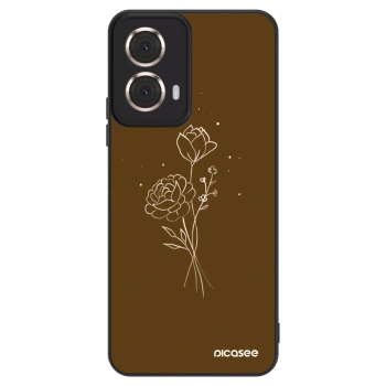 Etui na Motorola Moto G85 - Brown flowers