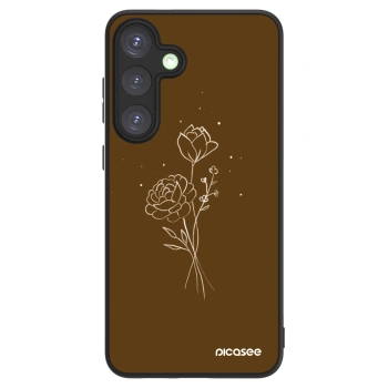 Picasee ULTIMATE CASE PowerShare pro Samsung Galaxy S25+ 5G - Brown flowers