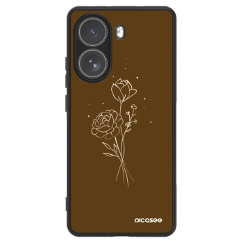 Etui na Xiaomi Poco X7 Pro 5G - Brown flowers