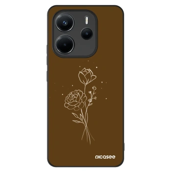 Picasee ULTIMATE CASE na Xiaomi Redmi Note 14 4G - Brown flowers