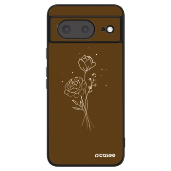 Etui na Google Pixel 8a - Brown flowers