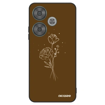 Etui na Xiaomi Poco F6 - Brown flowers
