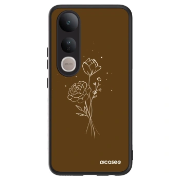 Etui na Vivo V50 Lite 5G - Brown flowers