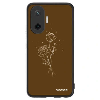 Etui na Xiaomi Poco F7 Pro 5G - Brown flowers