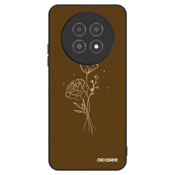 Etui na Realme 12X - Brown flowers
