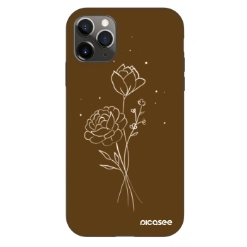 Etui na Apple iPhone 11 Pro - Brown flowers