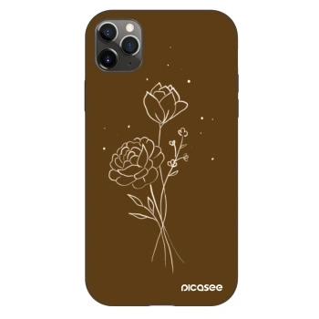 Etui na Apple iPhone 11 Pro Max - Brown flowers