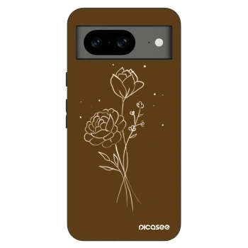 Etui na Google Pixel 8 Pro - Brown flowers