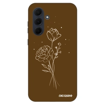 Etui na Samsung Galaxy A35 5G A356B - Brown flowers