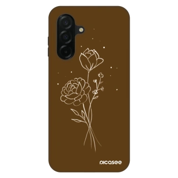 Etui na Samsung Galaxy A26 5G A266B - Brown flowers
