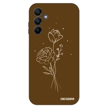 Etui na Samsung Galaxy A15 A156B 5G - Brown flowers