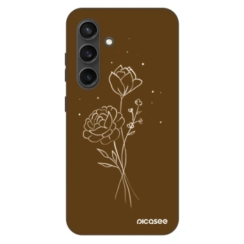 Etui na Samsung Galaxy S24 S921B 5G - Brown flowers