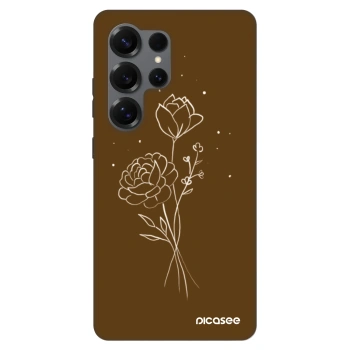 Etui na Samsung Galaxy S25 Ultra 5G - Brown flowers