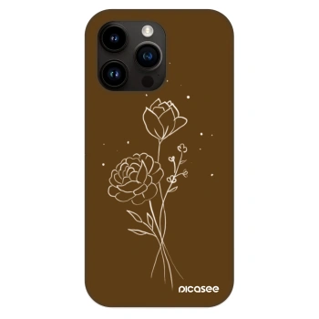 Etui na Apple iPhone 13 Pro - Brown flowers