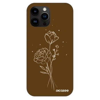 Etui na Apple iPhone 13 Pro Max - Brown flowers