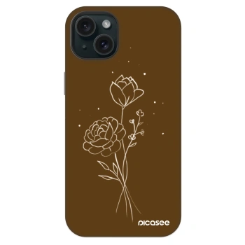 Etui na Apple iPhone 14 Plus - Brown flowers
