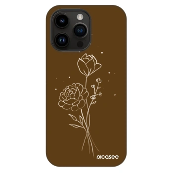 Etui na Apple iPhone 14 Pro Max - Brown flowers