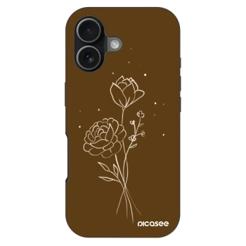 Etui na Apple iPhone 17 - Brown flowers