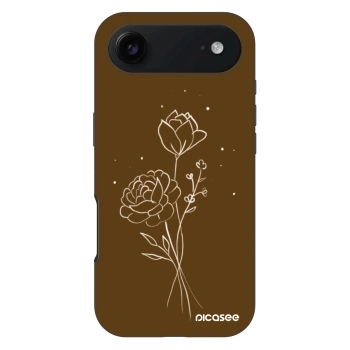 Etui na Apple iPhone Air - Brown flowers