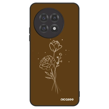 Etui na OnePlus 13R 5G - Brown flowers