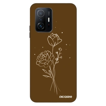Etui na Xiaomi 11T - Brown flowers