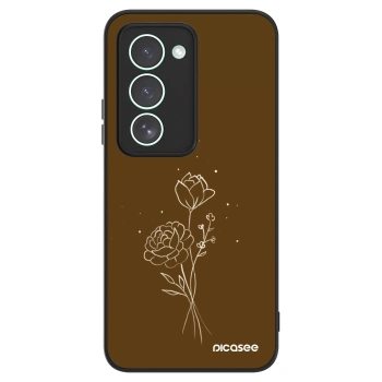 Etui na Xiaomi Redmi 15 5G - Brown flowers