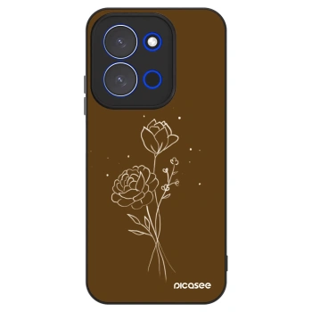 Etui na Xiaomi Redmi 15C 4G - Brown flowers