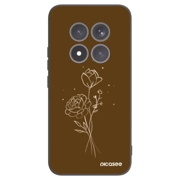 Etui na Xiaomi Redmi Note 15 Pro+ - Brown flowers