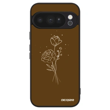 Etui na Google Pixel 10 Pro - Brown flowers