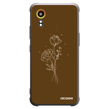 Etui na Samsung Galaxy Xcover 7 - Brown flowers
