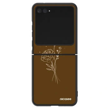 Etui na Motorola Razr 60 - Brown flowers