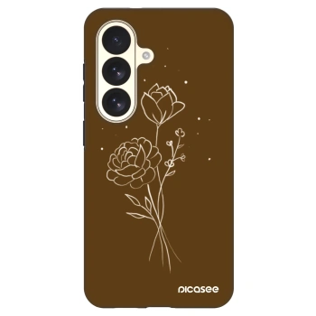Etui na Samsung Galaxy S26 - Brown flowers