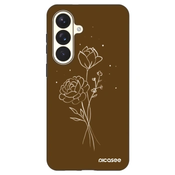 Etui na Samsung Galaxy S26+ - Brown flowers