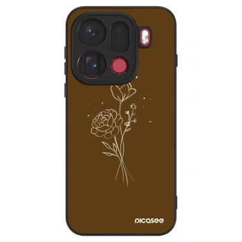 Etui na OPPO Find X9 Pro - Brown flowers