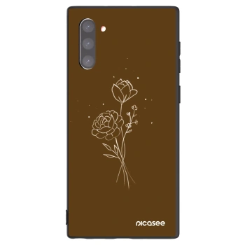 Etui na Samsung Galaxy Note 10 N970F - Brown flowers