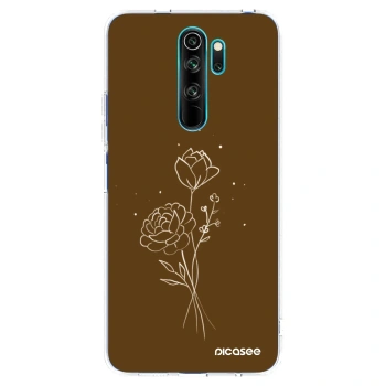 Etui na Xiaomi Redmi Note 8 Pro - Brown flowers