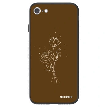 Picasee ULTIMATE CASE na Apple iPhone 7 - Brown flowers