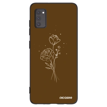 Etui na Samsung Galaxy A41 A415F - Brown flowers