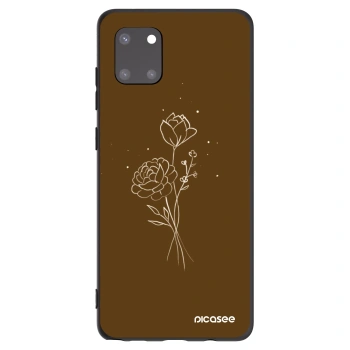 Etui na Samsung Galaxy Note 10 Lite N770F - Brown flowers
