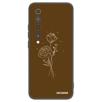Etui na Xiaomi Mi 10 - Brown flowers